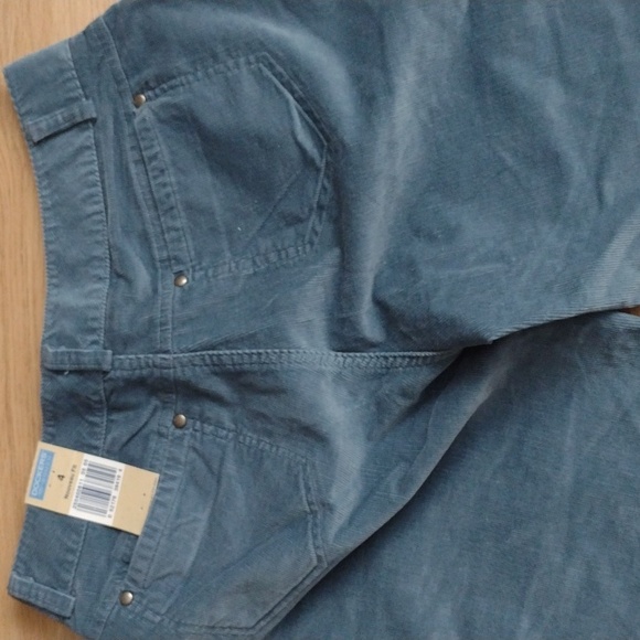Docker's Corduroy Blue Boot Cut Size 4 Pants NWT - Picture 4 of 8